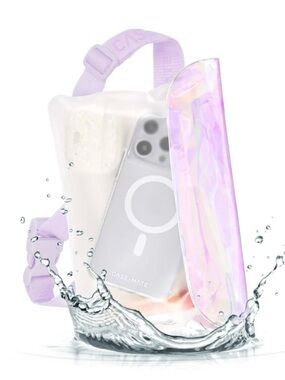 case-mate Waterproof Phone Pouch Iridescent (Soap Bubble) Shade **New In Box**